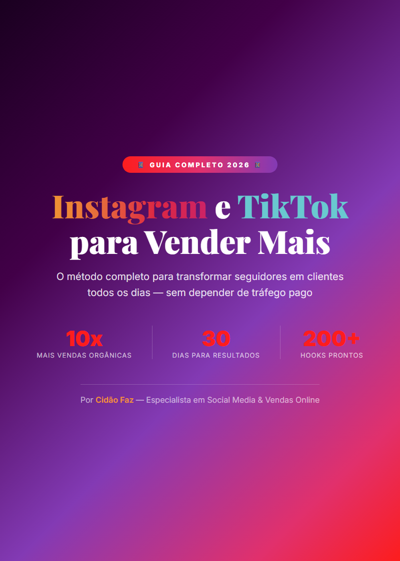Instagram e TikTok para Vender