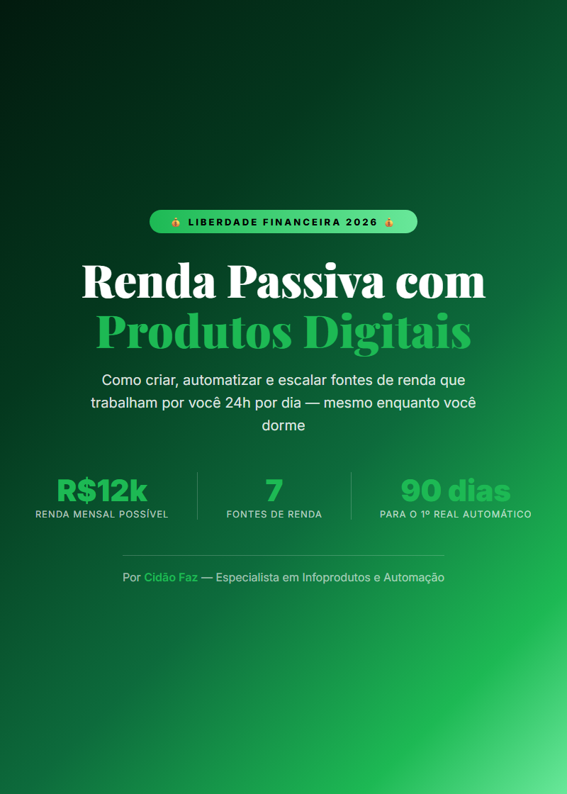Renda Passiva com Produtos Digitais
